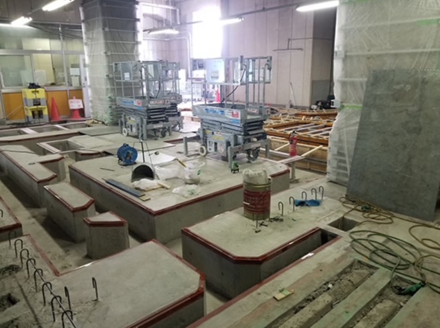 埋設電気配線ピット基礎工事