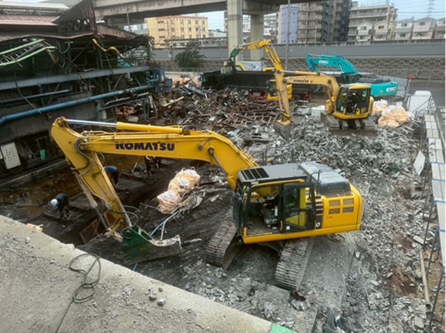 鉄骨建屋解体工事